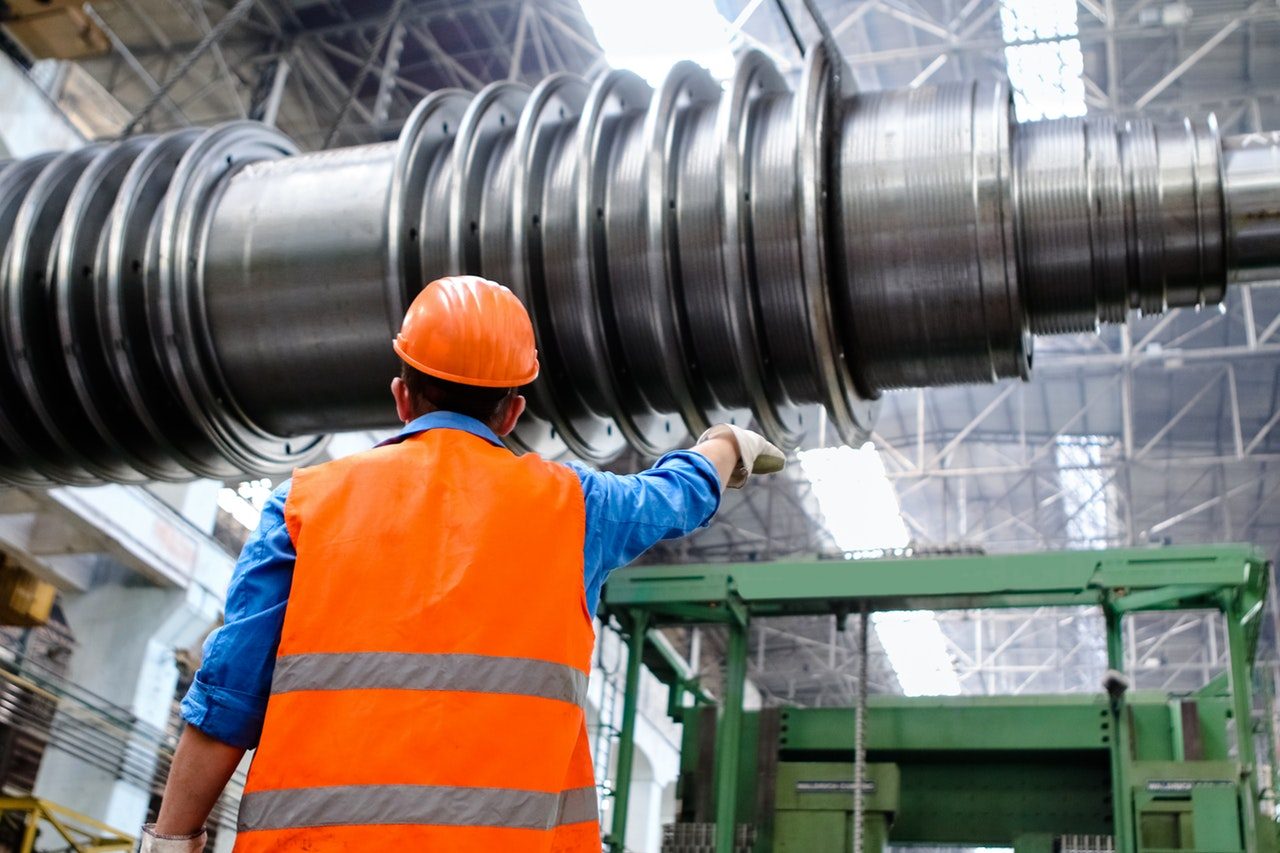 An engineer testing equipment in the field